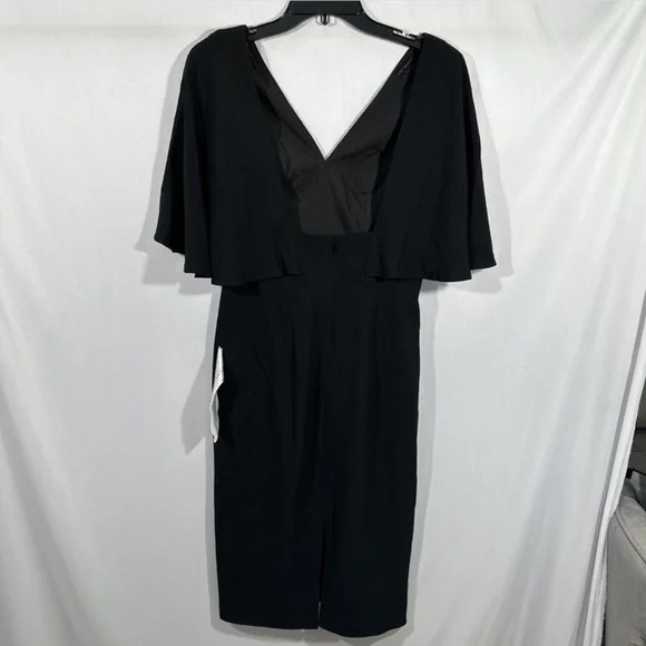 open lace back dress Teddi 'LBD' Empire Line Butterfly Sleeve Midi Dress main image 1